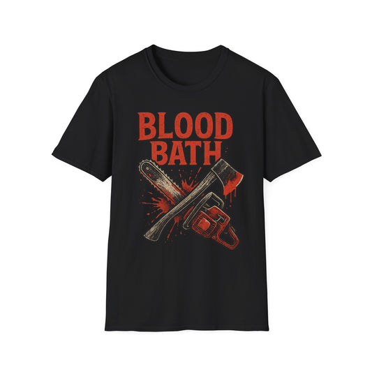 Blood Bath Unisex T-Shirt | Horror Movie Shirt, Spooky Gift, Halloween Apparel, Graphic Tee, Casual Wear